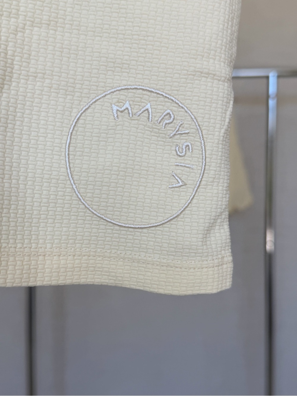 Marysia Swim Cream Scalloped Knit Skirt & Crop Set - Picture 3 of 5